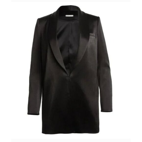 Alice + Olivia Black Jace Oversized Blazer Size Medium - Picture 2 of 10